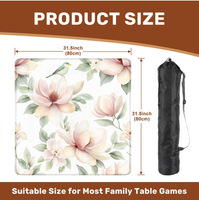 Tapis de table universel pour machine de Mahjong d'Halloween, jeu de cartes, absorbant l'eau, antidérapant, résistant à l'usure, isolation phonique, diatomite