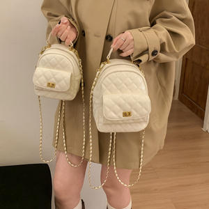 Bolso de Hombro Doble Premium en Oferta, Mini Mochila de PU con Cierre Metálico, Bolso de Hombro Pequeño para Mujer - Product Image 4