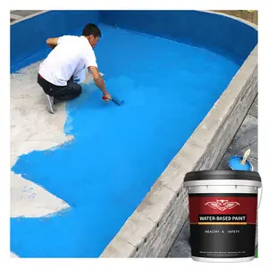 Toit revêtement imperméable polyurée peinture de piscine