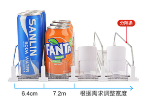 <span class=keywords><strong>Distributeur</strong></span> <span class=keywords><strong>de</strong></span> canettes <span class=keywords><strong>de</strong></span> soda, étagère à bouteilles, pousseur, présentoir, organisateur <span class=keywords><strong>de</strong></span> boissons à poussée automatique pour réfrigérateur, organisateur <span class=keywords><strong>de</strong></span> bouteilles automatique - Product Image 2