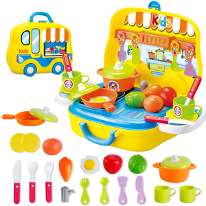 <span class=keywords><strong>Vaisselle</strong></span> de cuisine pour enfants coiffeuse caisse enregistreuse outil docteur jouer maison Portable valise jouet ensemble - Product Image 3