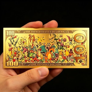 Banconota da Collezione in Lamina d'Oro, Tema Anime, Non Valuta Legale, Decorativa per Collezionisti - Product Image 2