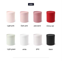 Vente en gros de petites boîtes à fleurs de luxe personnalisées pour cadeau de mariage avec cylindre rond en forme de fleur de rose pour maman, mère, saint-valentin