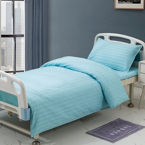 Juego de Ropa de Cama Médica de Algodón de 3 Piezas, 32 Hilos, 128*68, Tejido de Alta Calidad, Servicio Personalizado para Camas de 7 Pies, Uso en Clínicas, Escuelas y Dormitorios - Product Image 2