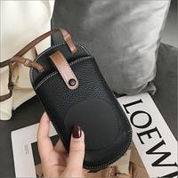 Tas Selempang Ponsel Model Baru Bergaya Mewah, Terasa Berkualitas Tinggi, Kecil dan Ramping, Kulit Asli, Ringan
