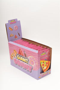 Holeywood Oem Zoet Fruit Smaak Feest Cadeau Halal Koosjer Natuurlijke Gigantische Pizza Taai <span class=keywords><strong>Gummy</strong></span> Snoep Snacks Doos Groothandel - Product Image 4