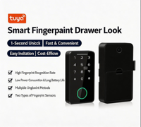 Serrure de tiroir intelligente universelle Chenzhuo avec empreinte digitale, code, carte d'accès et Wi-Fi Cloud pour bureaux et armoires