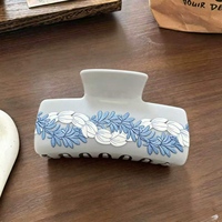 Pinces à cheveux en acrylique Strong Hold Hawaii, motif personnalisé, pinces requin, accessoires de fête estivale pour femmes, très vendues