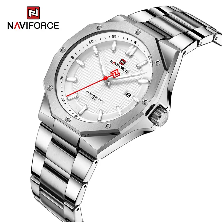 NAVIFORCE 9200S SW Men Watch Sport Fashion Men's Stainless Steel 30M Waterproof Date Wristwatches Relogio Masculino 2022