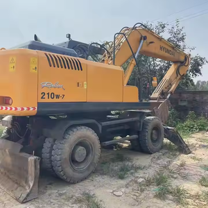 Excavadora de ruedas Hyundai 210W-7 210W-9 usada en Corea Original de segunda mano de 21 toneladas en buenas condiciones de trabajo a la venta - Product Image 3