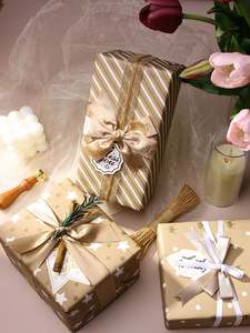 Venta al por mayor 80g Día de San Valentín papel tisú 43*300cm regalo de lujo embalaje personalizado rollo de papel de regalo - Product Image 5