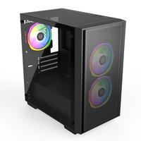 Casing Komputer Pendingin Air JNP-A02 Hitam Terlaris MATX/ITX Mini PC Case dengan USB 3.0
