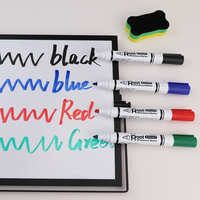 Marqueur effaçable rechargeable non toxique multicolore pour tableau blanc, idéal pour le bureau et l'école - MONDOF WM6601