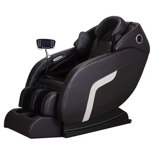 <span class=keywords><strong>Fauteuil</strong></span> de massage <span class=keywords><strong>électrique</strong></span> moderne en cuir, corps entier, zéro gravité, avec rail SL, pression d'air, chauffage, massage du cou et des pieds - Product Image 2