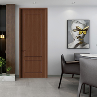 Porte intérieure moderne en bois OEM d'usine, insonorisée, résistante à l'eau et aux rayures, à ouverture coulissante pour projets de chambre à coucher