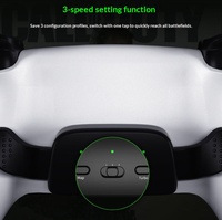 Manette de jeu sans fil P5 compatible avec des boutons arrière programmables, mappage personnalisable, tir continu à trois vitesses