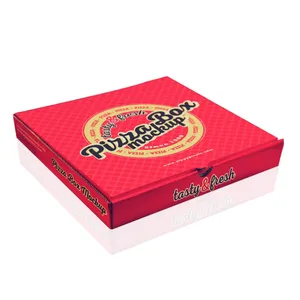 客户设计高品质披萨盒高品质环保低价瓦楞纸板披萨食品级