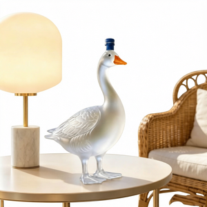 Bouteille d'infusion de liqueur en forme de canard, Grey <span class=keywords><strong>Goose</strong></span>, carafe en verre pour <span class=keywords><strong>vodka</strong></span> du 30e anniversaire, décoration de bar à domicile, bouteille à vin - Product Image 1
