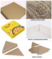 Caja de Pizza de Cartón Corrugado Reciclable y Ecológica con Logotipo Personalizado Impreso al por Mayor, con Lámina Dorada