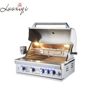 Factory Direct Bbq <strong>Grill</strong> Sale 5 Burners Restaurant 32 Inch Stainless Steel Indoor Kitchen Buil-in Bbq <strong>Grill</strong> <strong>Argentinian</strong> - Product Image 4