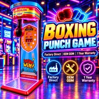 Machine d'arcade de boxe de divertissement avec monnayeur réglable par jeu et affichage du score, qualité professionnelle pour zone de jeux