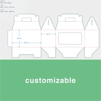 Boîte cadeau en papier pliable personnalisée avec poignée, fenêtre intégrée, logo personnalisé, emballage pour Noël, bonbons, épicerie, aliments
