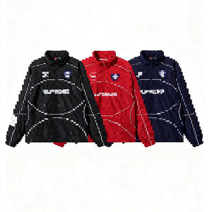 Ветрозащитный винтажный гоночный пиджак с вышивкой, автомобиль F1, зимний унисекс, мотоциклетный костюм для взрослых, Coatf1, гоночный костюм - Product Image 3