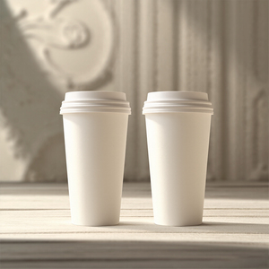 520ml PLA tráng phân hủy sinh học cốc giấy đồ uống lạnh thực phẩm xe tải cafe drinkware bong bóng BOBA trà giấy ly bất ngờ - Product Image 1