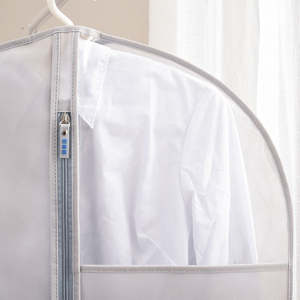 กระเป๋าเสื้อผ้า Oxford เป็นมิตรกับสิ่งแวดล้อมขนาดใหญ่พร้อมฝาปิดกันฝุ่นหน้าต่างใสสำหรับปิดซิป - Product Image 4