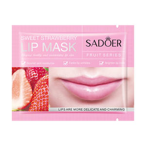 SADOER 2025 New Fruit Extract Moist urizing Sheet Lippen pflege maske OEM ODM Nou rishing Dry Lip Schlaf maske - Product Image 6