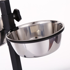 Cuenco de acero inoxidable <span class=keywords><strong>personalizado</strong></span> al por mayor para mascotas con soporte de altura ajustable para alimentar perros medianos y grandes - Product Image 3