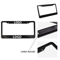 Support de plaque d'immatriculation en plastique, cadre de plaque d'immatriculation standard, support de plaque d'immatriculation personnalisé, cadres de plaques d'immatriculation