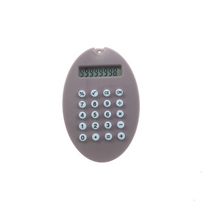 Oval Keychain Calculator With Pop It Bunny Charm Battery Powered 8 Digits ABS Material For Kids And Adults - Product Image 5