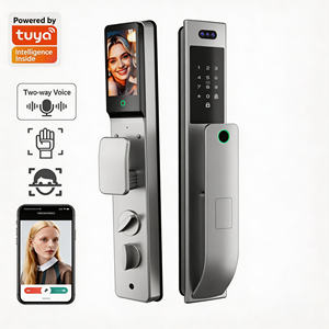 Serratura Intelligente Impermeabile in Lega di Alluminio con Riconoscimento Facciale, Sblocco con Carta, Chiave e Password Tramite App Tuya - Product Image 1