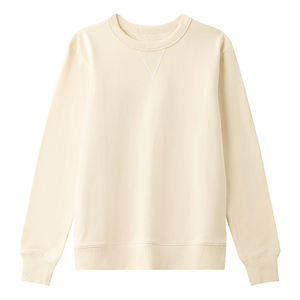 <span class=keywords><strong>Sudadera</strong></span> Extra Grande de Algodón Grueso <span class=keywords><strong>Beige</strong></span> para Mujer, Bordada Personalizada, Felpa Francesa Lisa, Otoño Invierno, ODM, <span class=keywords><strong>Sin</strong></span> <span class=keywords><strong>Capucha</strong></span> - Product Image 1