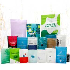 Custodia in plastica sigillata stampata personalizzata per uso alimentare con cerniera in Mylar commestibile a prova di odore - Product Image 2