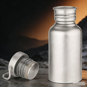 Bouteille d'eau portable de camping et de cyclisme en plein air 2026, légère, en titane, pour le sport - Product Image 1