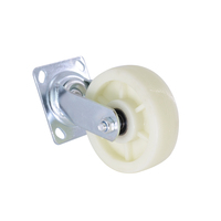 Roues pivotantes robustes en nylon PP de 4/5/6/8 pouces avec frein pour bacs à matériaux, chariots à moules et étagères lourdes