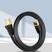Kustomisasi 0.5-50m 30AWG 10Gbps 8p8c rj45 ftp sftp cat 7 kabel ethernet datar kabel lan kabel patch kabel jaringan cat7