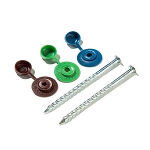 Clous pour toiture et <span class=keywords><strong>menuiserie</strong></span> avec capuchon en plastique-Galvanisé à chaud pour résistance à la corrosion et étanchéité - Product Image 4