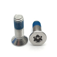 Vis Torx à tête fraisée en acier inoxydable 304, vis de sécurité à emboîtement avec verrouillage de filetage M3M4M5M6, vis Torx à tête plate