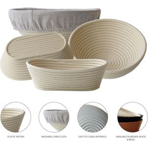 Sauerteigbehälter Schneider Brotform Saj-Brotkuppel-Set Metall-Brotformen aus Gusseisen Laib Brotbackform-Sets Teigwerkzeug - Product Image 1