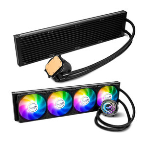(วาลคิรี) C480-RGB VK หม้อน้ำระบายความร้อนด้วยน้ำสำหรับ CPU แบบรวม รองรับหลายแพลตฟอร์ม พร้อมตัวล็อค รองรับ LGA1700 พร้อมเอฟเฟกต์แสง S-RGB 16dBA - Product Image 2