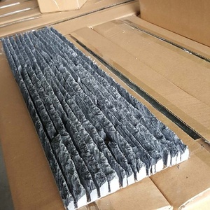 Vente directe d'usine cour rideau d'eau coulant décoration murale dalles de pierre bleue avec rainure ornements de <span class=keywords><strong>jardin</strong></span> ardoise - Product Image 4