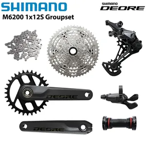 Groupe <span class=keywords><strong>Shimano</strong></span> M6200 1x12s SL-M6200-R RD-M6200 FC-M6200 Pédalier CS-M6200 Cassette 10-51T VTT Manette de vitesse - Product Image 1