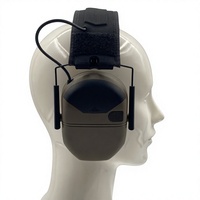 Cache-oreilles tactiques ajustables en PC, protection auditive électronique compatible avec les casques tactiques
