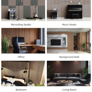 Pannello Acustico di Lusso OUYUAN Originale con Design Moderno a Doghe 3D in Poliestere - Product Image 6