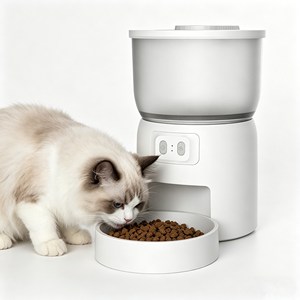 Comedero Inteligente Ligero para Mascotas, Dispensador Automático de Comida, Temporizador Programable, Dispensador Portátil de Alimentos para Mascotas, Uso en Interiores - Product Image 1