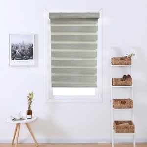 Rèm Ngựa Vằn Hoàn Thiện Sẵn Sàng Làm Để Che Cửa Sổ Rèm Ngựa Vằn Màu Xám Thủ Công - Product Image 1