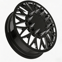 Rines Forjados Personalizados Pulidos SL 22X8.25 24X8.25 con Tapas Centrales Flotantes 10X285.75 8X165.1 para Ford F450 Super Duty